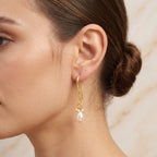 Natural Pearl Drop Earrings