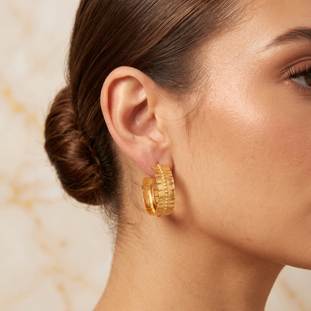 Sunbeam Hoop Earrings
