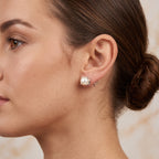 Natural Pearl Stud Earrings