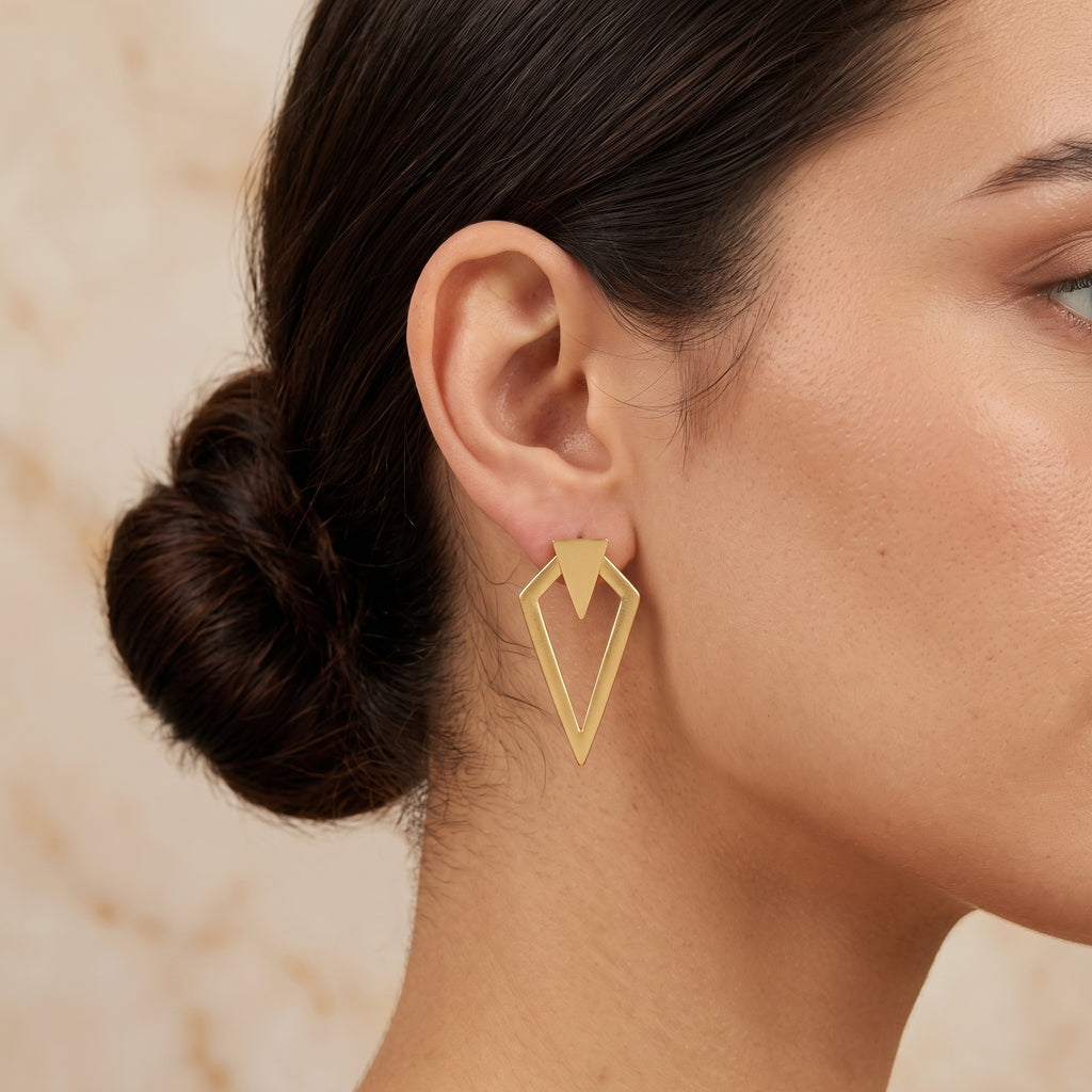 Metal Stud Earrings