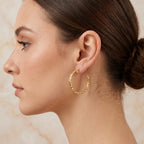 Textured Hoop Earrings