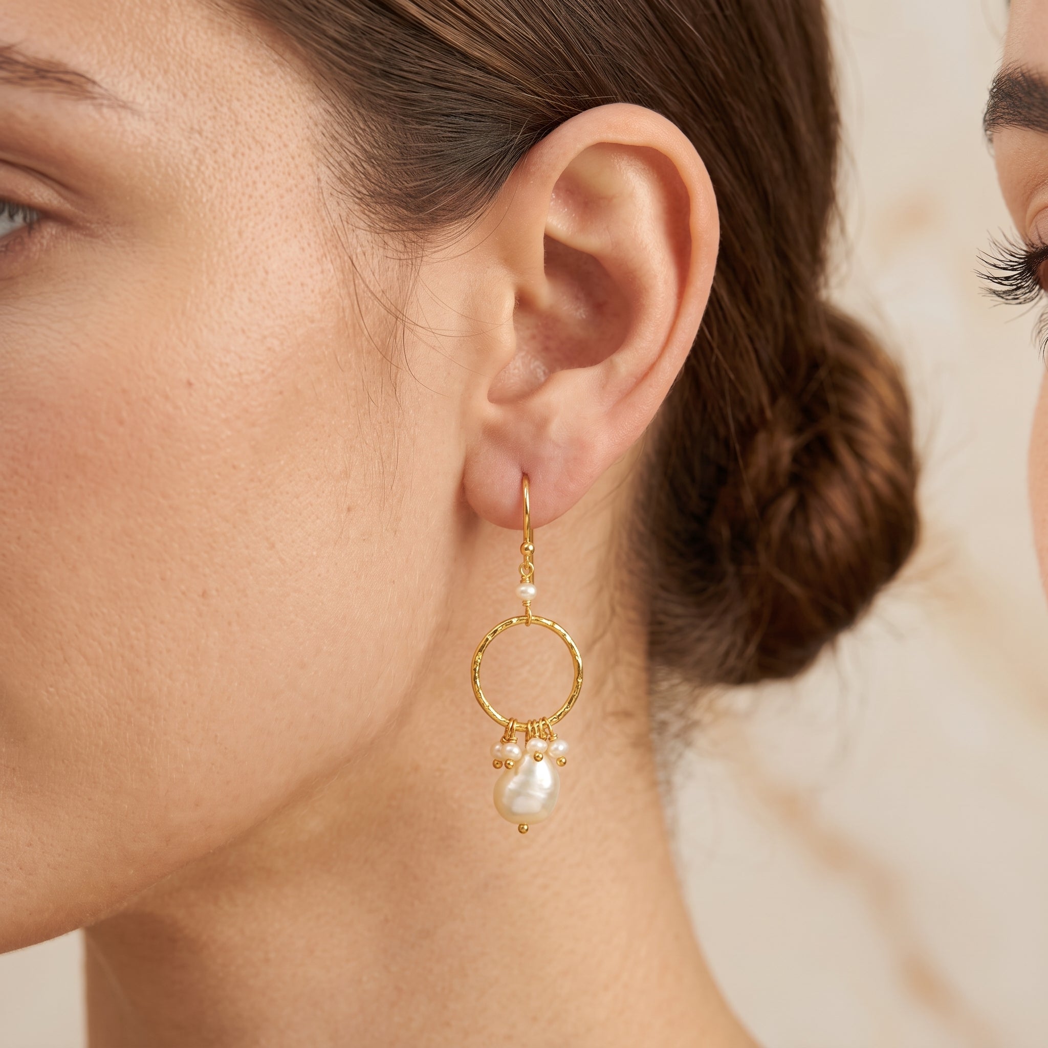 Fresh Water Pearls and Rose Quartz Earrings
