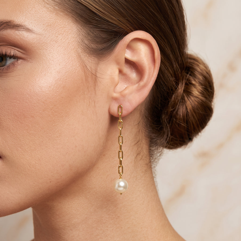 Lovely Links Pearl Earrings