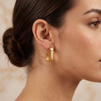 Geometric Shape Hoop Earrings