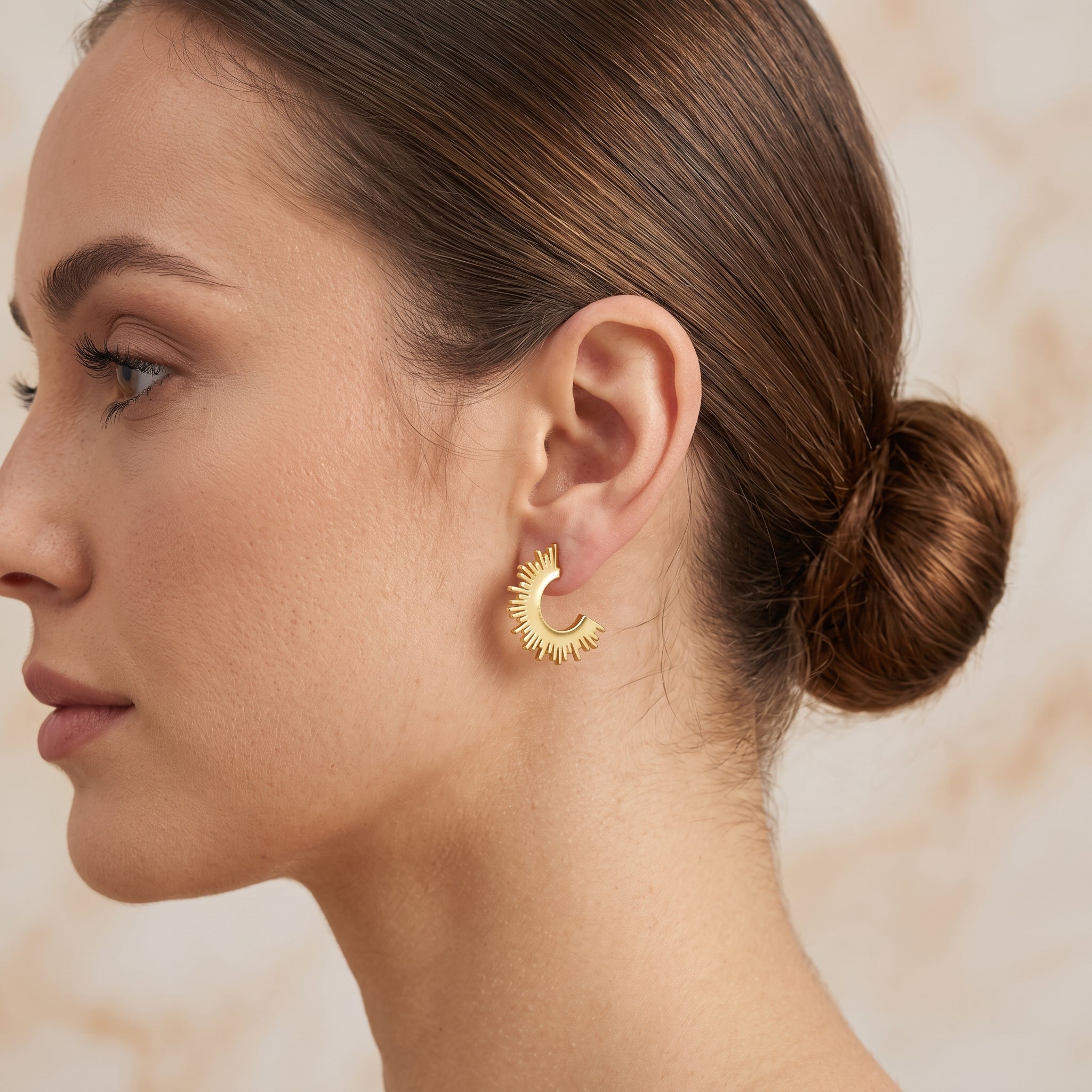 Sun Kissed Hoops Earrings