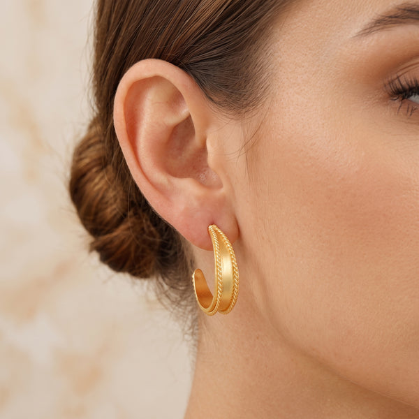 Dipti Twisted Hoop Earrings