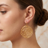 Flower Shape Dangle Earrings
