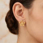 Floral Shape Stud Earrings