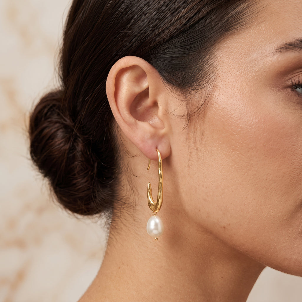 Navya Pearl Drop Earrings