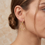 Interlocked Elegant Huggies Earrings