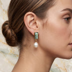 Moon Enlightenment Labradorite and Pearl Earrings