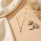Custom Letter Pendant Necklace - Sterling Silver