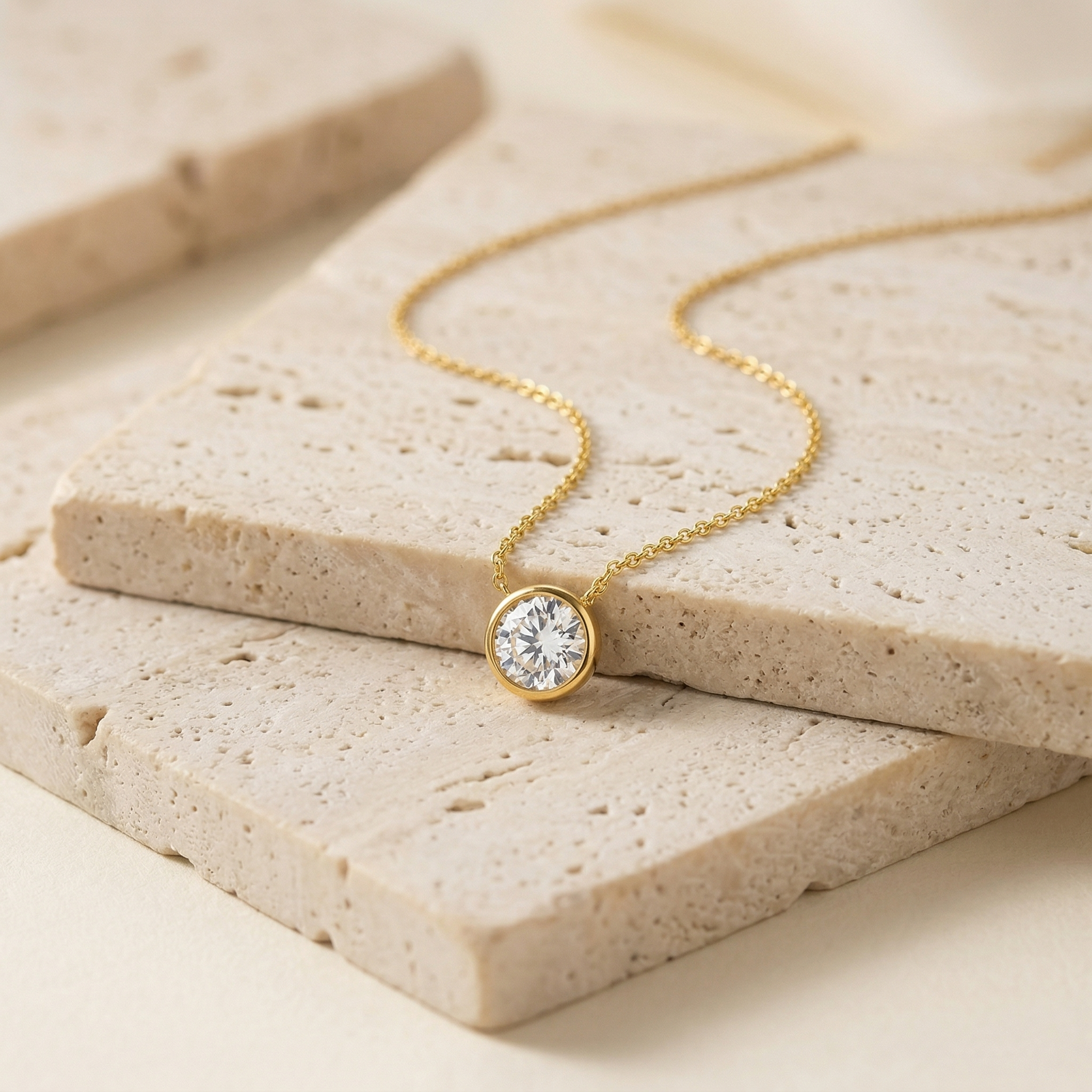 Dainty Birthstone Necklaces - Sterling Silver