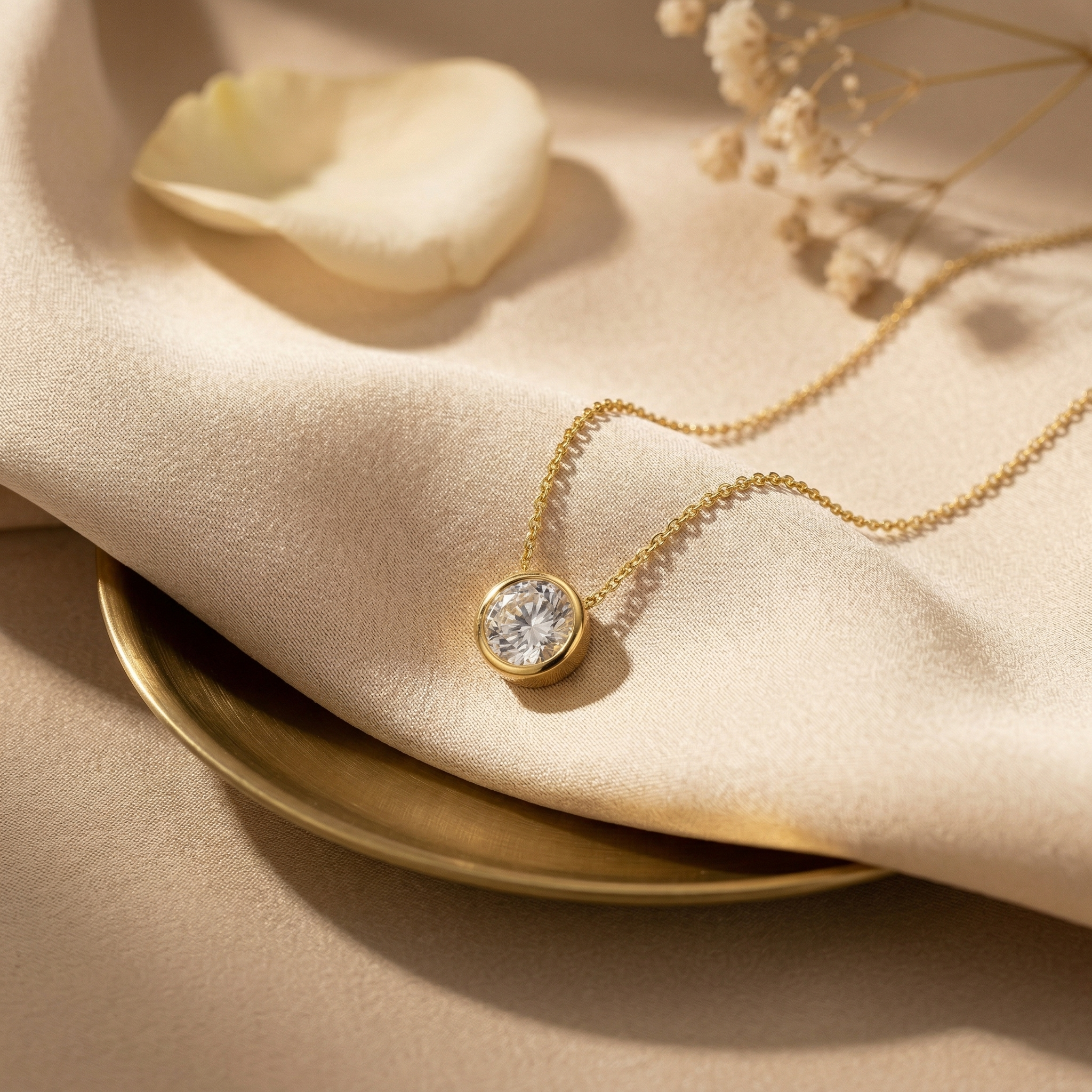 Dainty Birthstone Necklaces - Sterling Silver