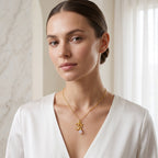 Carnelian, Moonstone with Reflected Bliss Om Necklace