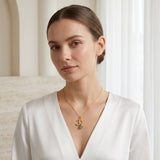 Carnelian, Moonstone with Reflected Bliss Om Necklace