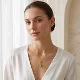 Carnelian, Moonstone with Reflected Bliss Om Necklace