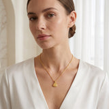 Round Disc Charm Necklaces