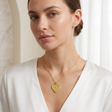 Peace & Love Custom Letter Heart Necklaces