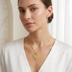 Peace & Love Custom Letter Heart Necklaces