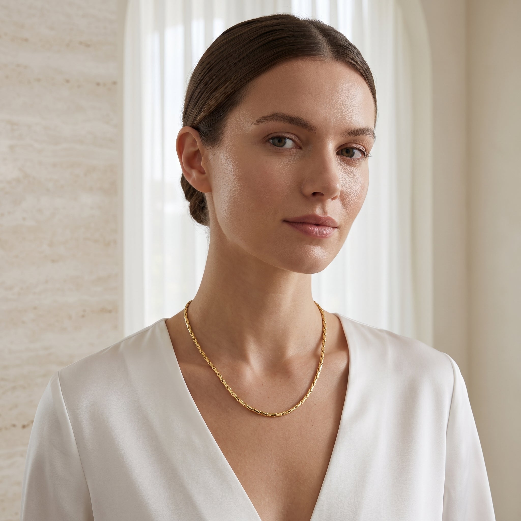 Gold Snake Chain Necklaces
