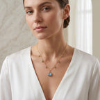 Labradorite with Beads Stone Necklaces