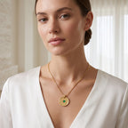 Cleo Green Onyx Necklace