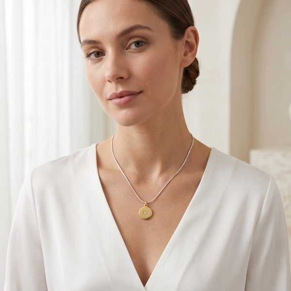 Cubic Zirconia North Star Celestial Blessings Necklace