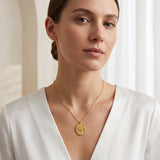 Birds Texture with White Cubic Zirconia Necklaces