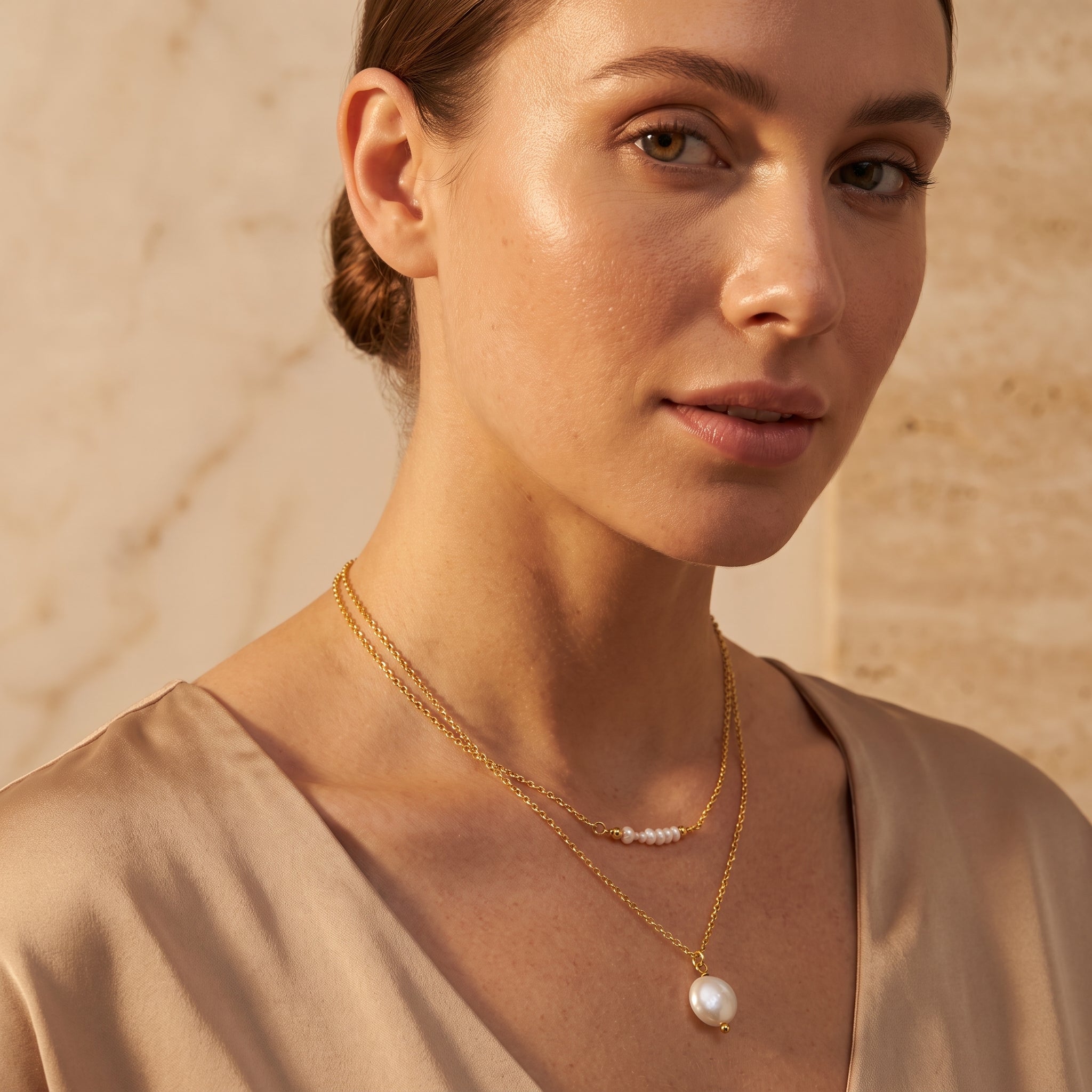 Lavina Pearl Drop Necklace