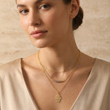 Labradorite with Triple layer Hamsa Necklace