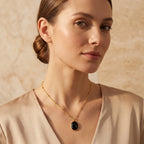 Labradorite, London Topaz Color Gemstone Necklaces in Sterling Silver