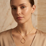 Drop Shape Hammered Necklaces