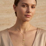 Biloba-Ginkgo Metal Leaf Necklaces