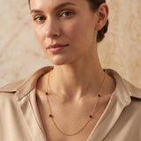Garnet Whispers Beads Necklace