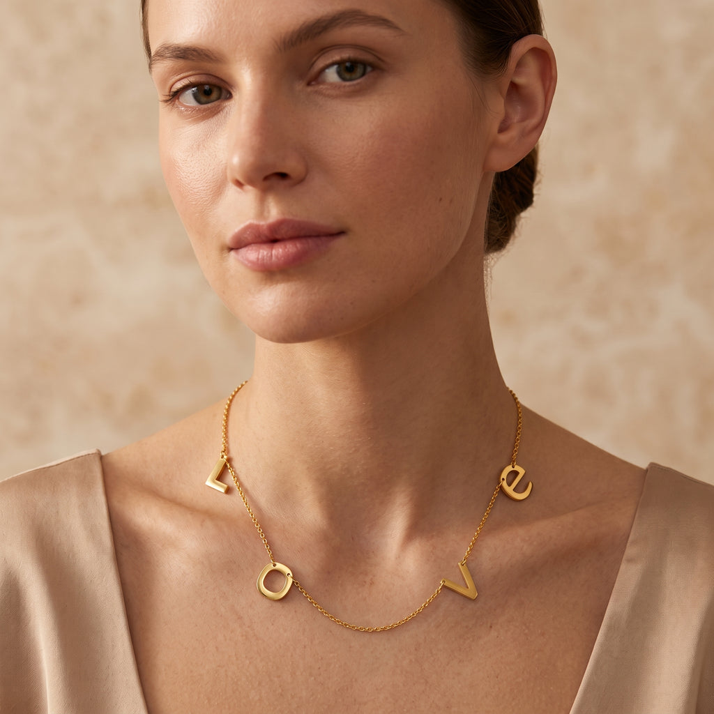 Gold LOVE Necklace