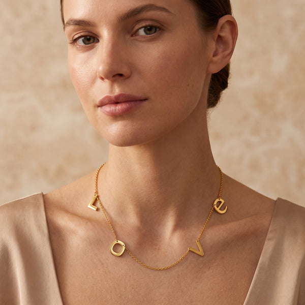 Gold LOVE Necklace