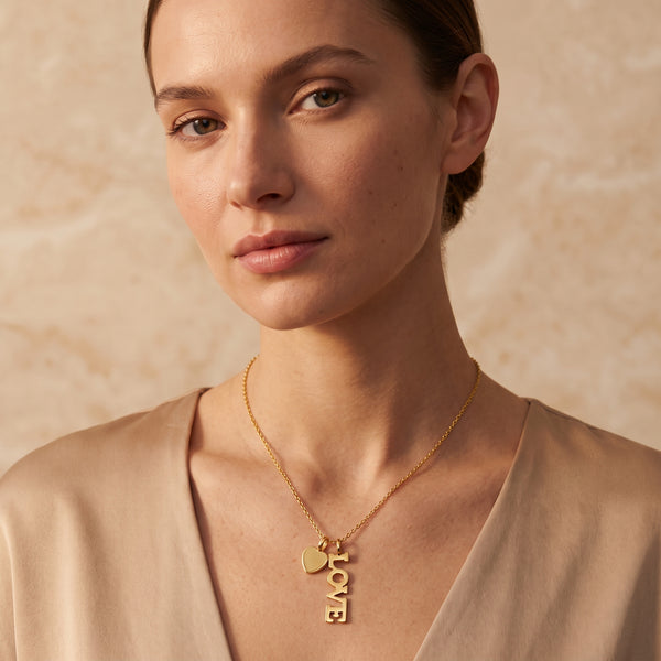 Gold Love Letter Necklace