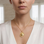 Sun Texture with Labradorite Necklaces