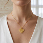 Peace & Love Custom Letter Heart Necklaces