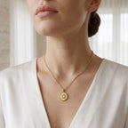 Golden Harmony Moonstone Necklace