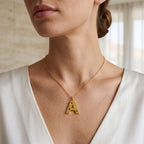 Multi CZ Alphabet Necklace
