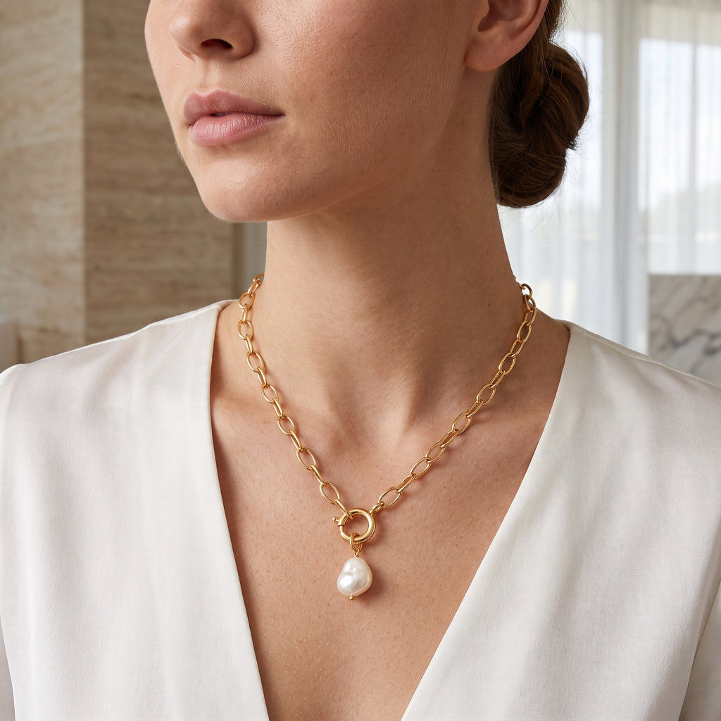 Fresh Water Pearl Dainty Necklaces