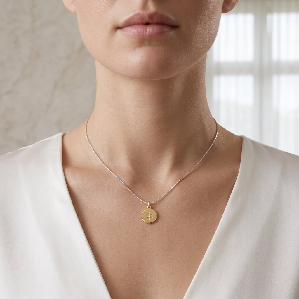 Cubic Zirconia North Star Celestial Blessings Necklace