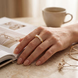 Labradorite, Citrine, Pyrite and Ruby Beaded Rings