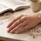 Labradorite and Rainbow Moonstone Rings in Sterling Silver
