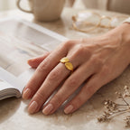 Open Cuff Leaf Rings