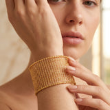 Golden Open Cuff Bracelets