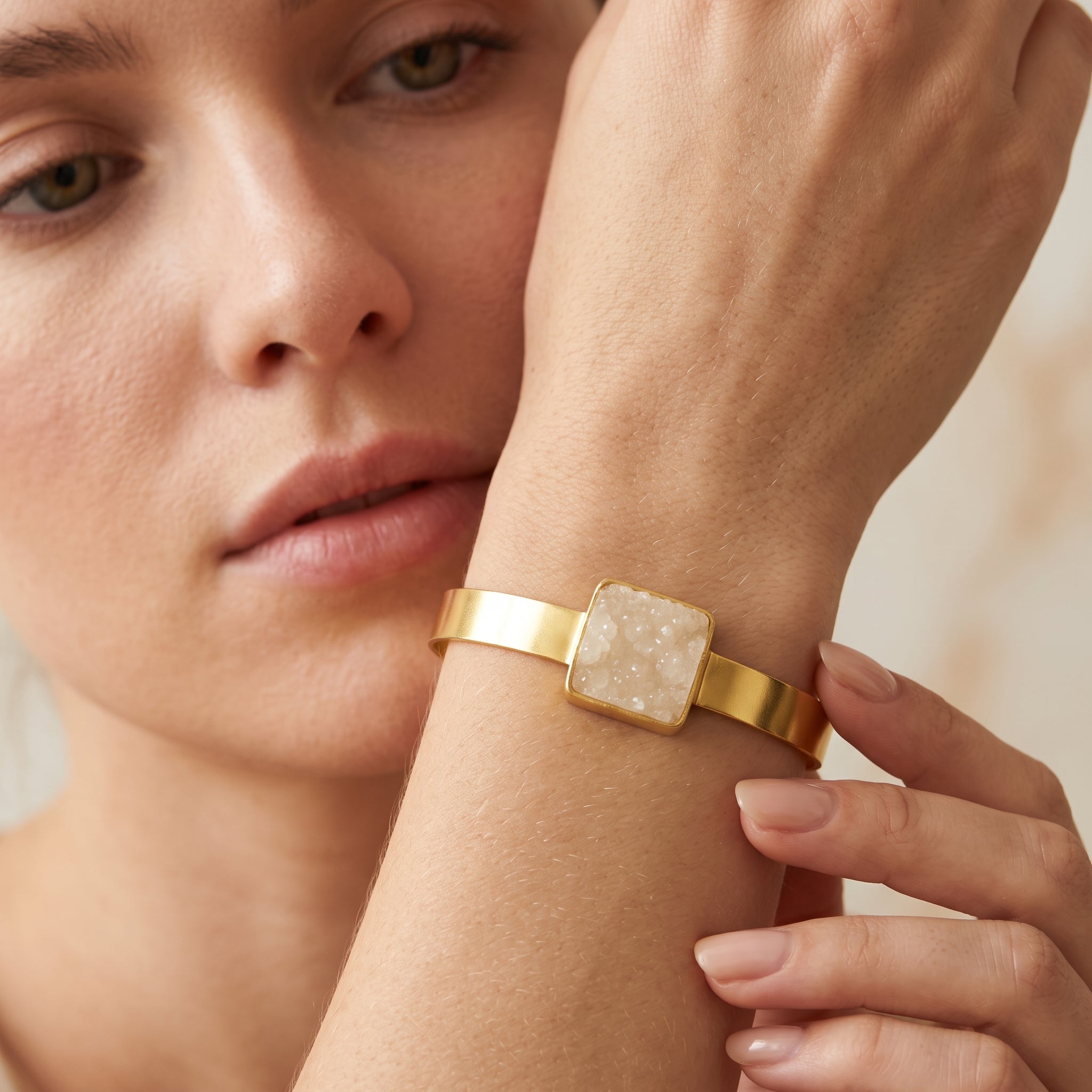 Druzy Gemstone Adjustable Bangles