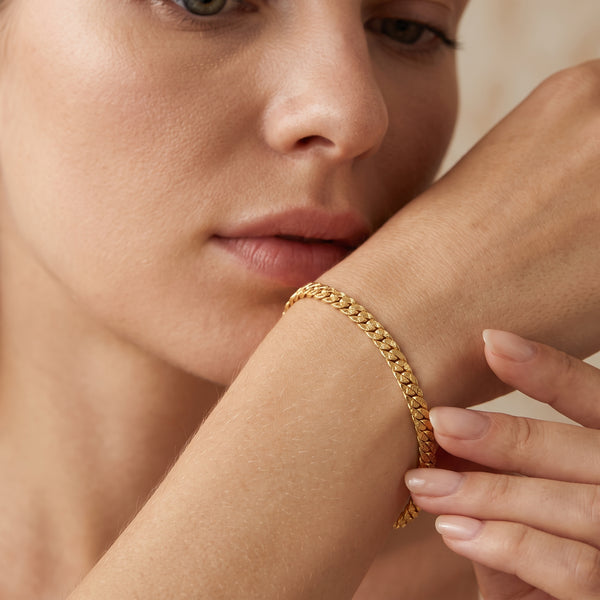 Plain Snake Link Chain Bracelets